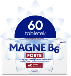 Magne B6 Forte w opakowaniu 60 tabletek do kupienia w aptece Melissa