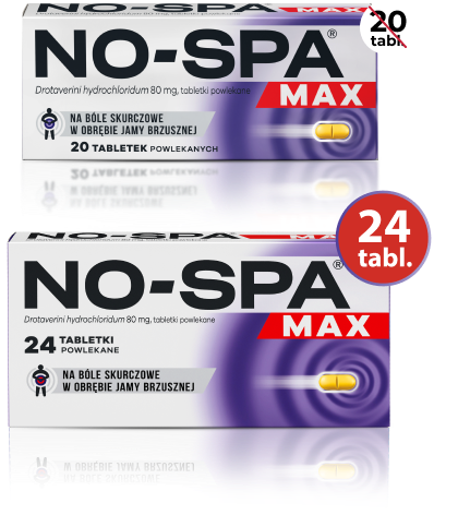 Nowe większe opakowanie No-Spa i No-Spa Max