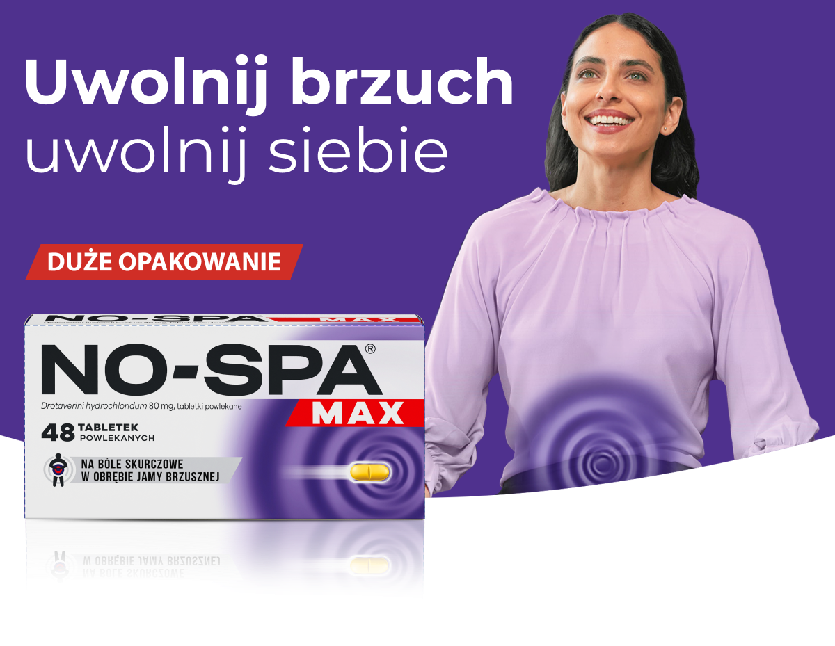 W aptece Melissa jest dostępny bez recepty lek rozkurczowy No-Spa Max