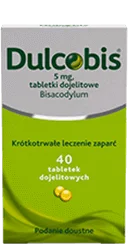 Dulcobis 40 tabletek dojelitowych przeciw zaparciom. Lek dostępny w aptece online Melissa.