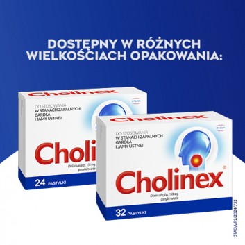 CHOLINEX - 24 past. do ssania na ból gardła - obrazek 3