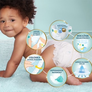 Pampers Pieluchy Premium Care rozmiar 4, 52 sztuki pieluszek - obrazek 3