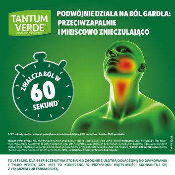 Tantum Verde Forte, 3 mg/ml, aerozol do stosowania w jamie ustnej i gardle, 15 ml - obrazek 3