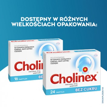 CHOLINEX SUGARFREE - 16 past. do ssania - obrazek 3