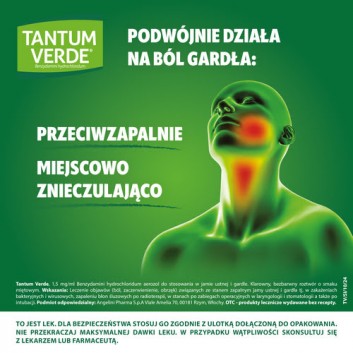 Tantum Verde, 1,5 mg/ml, aerozol do stosowania w jamie ustnej i gardle, 30 ml - obrazek 3