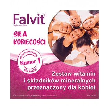 FALVIT zestaw witamin i minerałów dla kobiet, 60 tabletek - obrazek 3