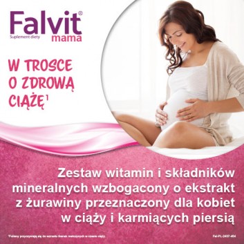 FALVIT MAMA Dla kobiet w ciąży i karmiących, 60 tabletek - obrazek 3