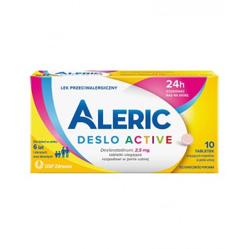 ALERIC DESLO ACTIVE 2,5 mg, 10 tabl. Pomoc w alergii.