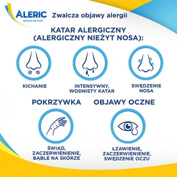 ALERIC DESLO ACTIVE 5mg, 10 tabl. preparat przeciwalergiczny, cena, opinie, właściwości  - obrazek 4