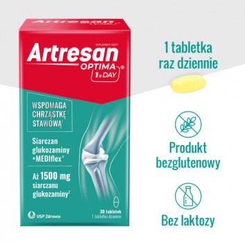 Artresan Optima 1 a Day, 30 tabletek - obrazek 4