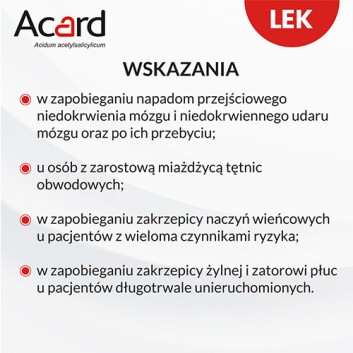 ACARD 75 mg, na układ krążenia, 60 tabletek - obrazek 4