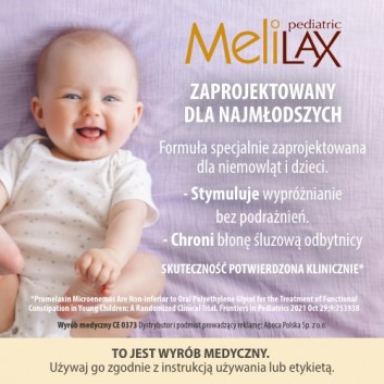 MELILAX PEDIATRIC Mikrowlewka z promelaxin dla dzieci i niemowląt - 6 szt. - obrazek 2