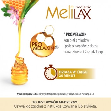 MELILAX PEDIATRIC Mikrowlewka z promelaxin dla dzieci i niemowląt - 6 szt. - obrazek 3