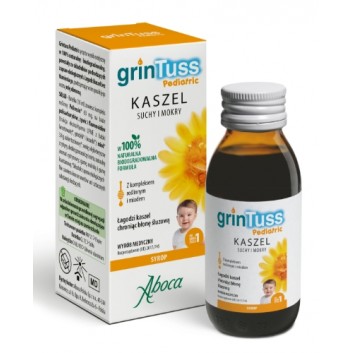 GRINTUSS PEDIATRIC Syrop dla dzieci na kaszel suchy i mokry, 128 g