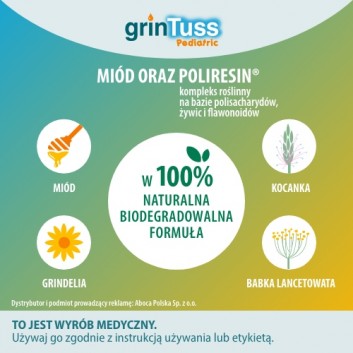 GRINTUSS PEDIATRIC Syrop dla dzieci na kaszel suchy i mokry, 128 g - obrazek 3