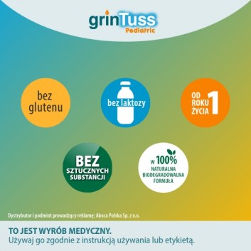 GRINTUSS PEDIATRIC Syrop dla dzieci na kaszel suchy i mokry, 128 g - obrazek 4