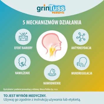 GRINTUSS PEDIATRIC Syrop dla dzieci na kaszel suchy i mokry, 128 g - obrazek 5