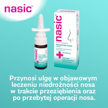 NASIC 0,1mg + 5mg / dawkę Aerozol do nosa, 10 ml - obrazek 3