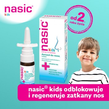 NASIC KIDS 0,05 mg + 5 mg / dawkę, Aerozol do nosa, 10 ml - obrazek 2