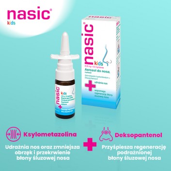 NASIC KIDS 0,05 mg + 5 mg / dawkę, Aerozol do nosa, 10 ml - obrazek 5