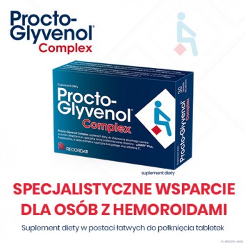 PROCTO-GLYVENOL COMPLEX 30 tabl. na hemoroidy - obrazek 3