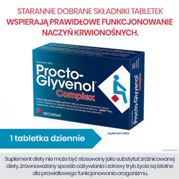 PROCTO-GLYVENOL COMPLEX 30 tabl. na hemoroidy - obrazek 6