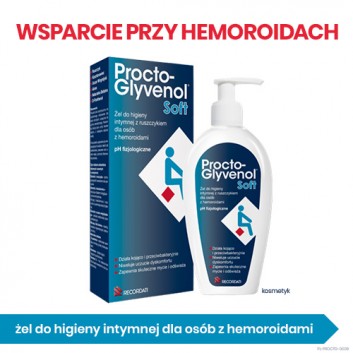 PROCTO-GLYVENOL SOFT Żel do higieny intymnej z ruszczykiem dla osób z hemoroidami - 180 ml - obrazek 2