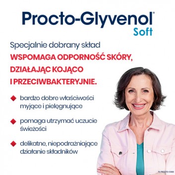 PROCTO-GLYVENOL SOFT Żel do higieny intymnej z ruszczykiem dla osób z hemoroidami - 180 ml - obrazek 5