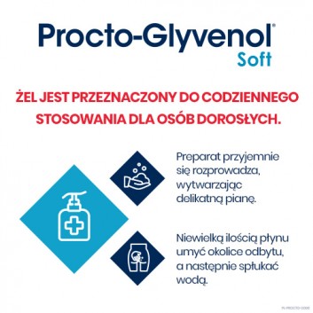 PROCTO-GLYVENOL SOFT Żel do higieny intymnej z ruszczykiem dla osób z hemoroidami - 180 ml - obrazek 6