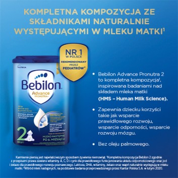 Bebilon 2 Advance Pronutra mleko następne po 6. miesiącu, 800 g - obrazek 3