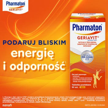 PHARMATON GERIAVIT, 30 tabletek - obrazek 2