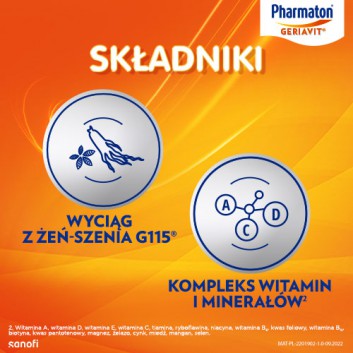 PHARMATON GERIAVIT, 30 tabletek - obrazek 3