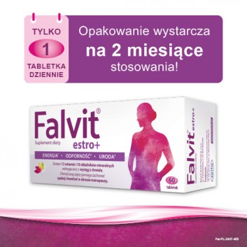 FALVIT Estro+ - 60 tabl. - uspakaja i łagodzi objawy menopauzy - cena, opinie, dawkowanie - obrazek 7