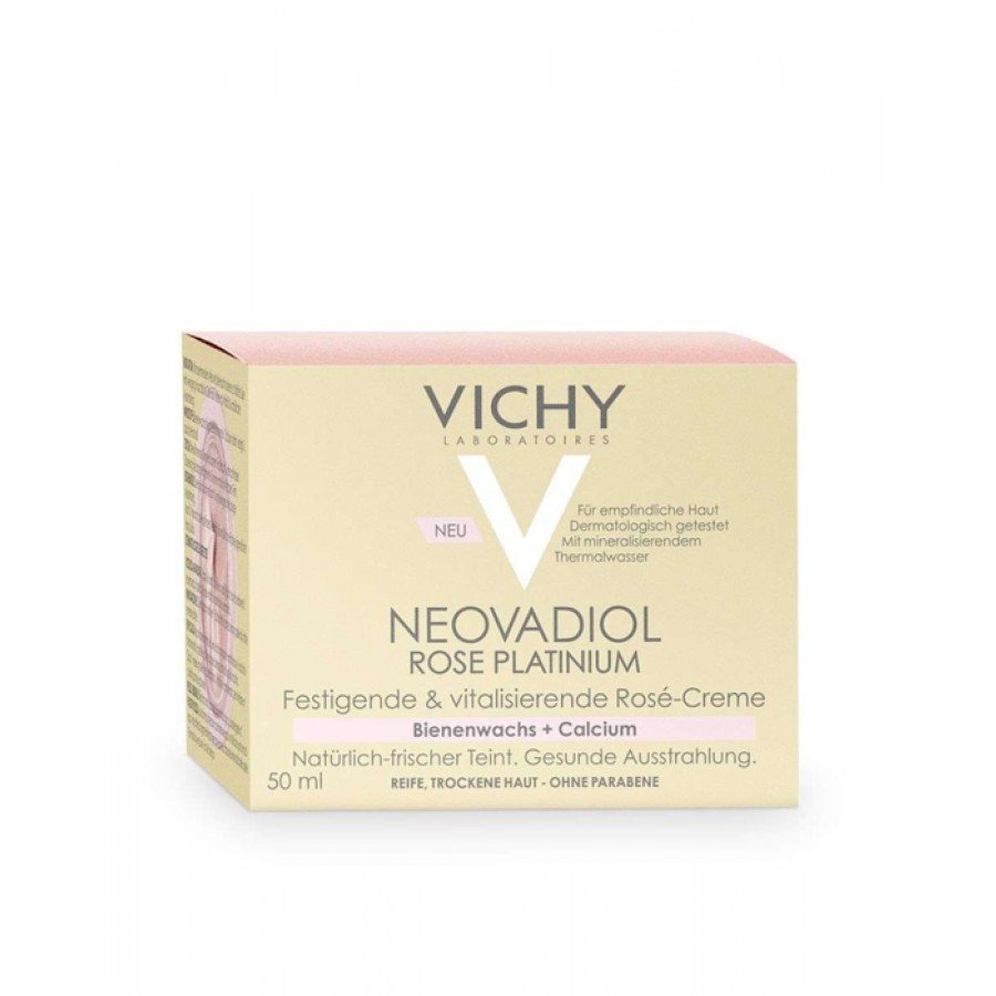 VICHY NEOVADIOL ROSE PLATINUM Różany krem wzmacniająco-rewitalizujący - 50 ml + VICHY NEOVADIOL PERI-MENOPAUSE redensifying lifting krem na dzień, 15 ml