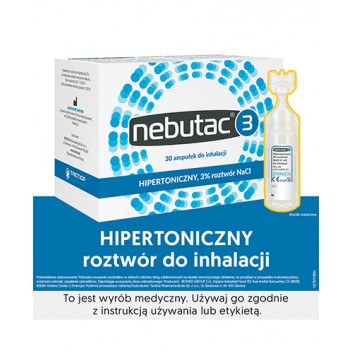 NEBUTAC Hipertoniczny roztwór chlorku sodu 3% - 30 amp. - obrazek 2