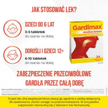 GARDIMAX MEDICA Lemon - 24 tabl. - obrazek 5