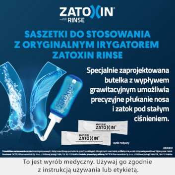 ZATOXIN RINSE Zestaw uzupełniający do płukania nosa i zatok - 30 sasz. - obrazek 3