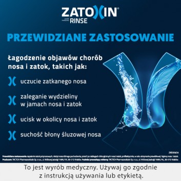 ZATOXIN RINSE Zestaw uzupełniający do płukania nosa i zatok - 30 sasz. - obrazek 5