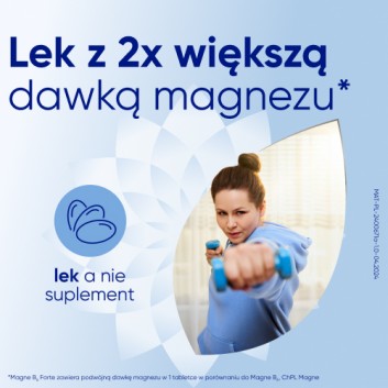 Magne B6 Forte, 100 mg+10 mg, tabletki powlekane, 60 sztuk - obrazek 2