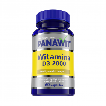 PANAWIT Witamina D3 2000 j.m., 60 kapsułek