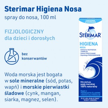 STERIMAR Spray do nosa bogaty w pierwiastki śladowe - 100 ml - obrazek 2