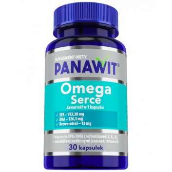 Panawit Omega Serce, 30 kapsułek - obrazek 3