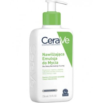 CeraVe, nawilżająca emulsja do mycia dla skóry normalnej i suchej, 236 ml