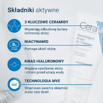 CeraVe, nawilżający krem do twarzy dla skóry normalnej i suchej, 52 ml - obrazek 4