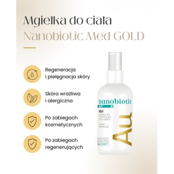 Nanobiotic Med Gold odbudowujące i oczyszczające złoto spray 150 ml - obrazek 3