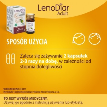 ABOCA Lenodiar Adult - 20 kaps. W ostrych biegunkach u dorosłych i młodzieży. - obrazek 4