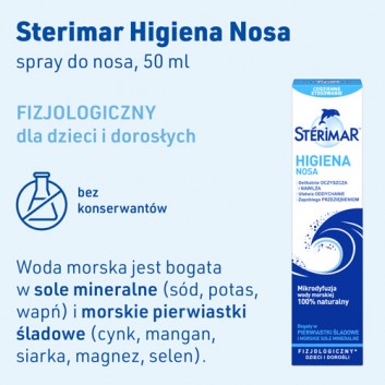 STERIMAR Spray do nosa bogaty w pierwiastki śladowe - 50 ml - obrazek 2