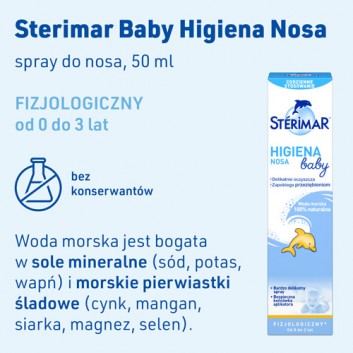 STERIMAR BABY Spray do nosa - 50 ml - obrazek 2