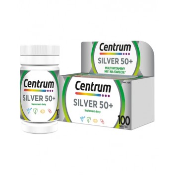 CENTRUM Silver 50+ Formuła Multiefekt, 100 tabletek