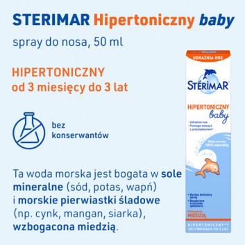 STERIMAR BABY Hipertoniczny wzbogacony miedzią - 50 ml - obrazek 2